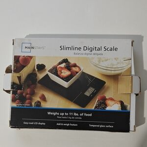 Mainstays Black Digital Kitchen Scale